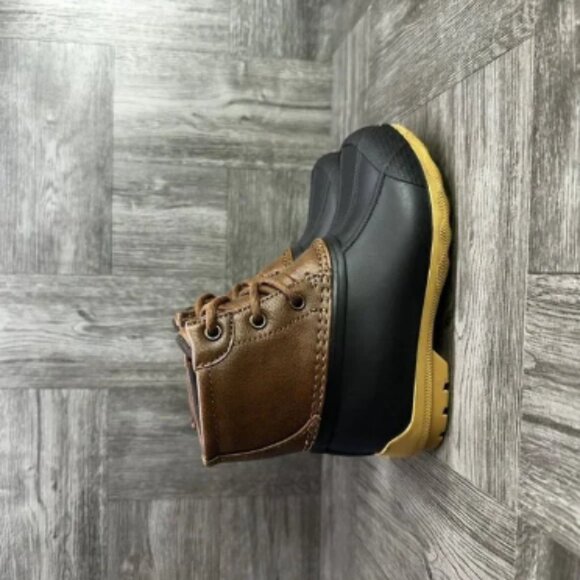 Sperry Port Boots Toddler size 11 Brown Black Weather Boots SCK261491 - Picture 1 of 4